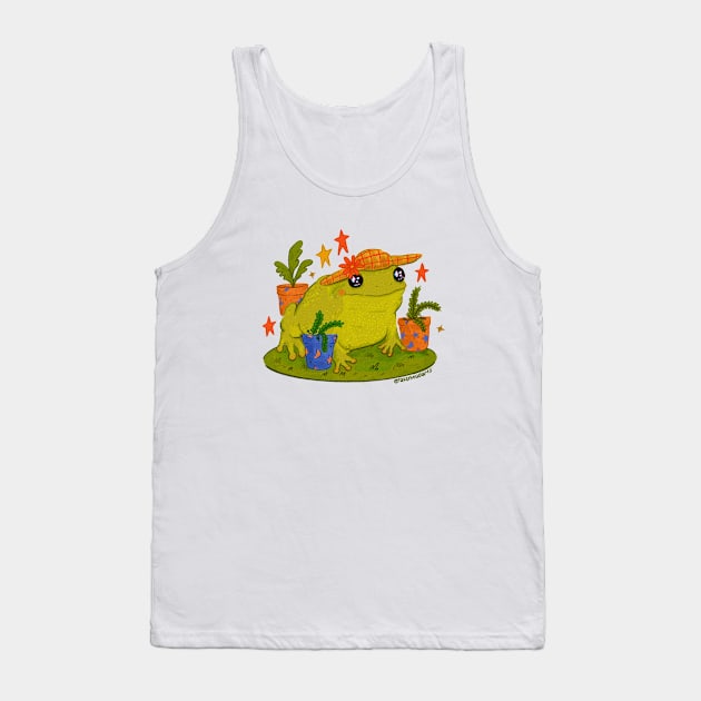 Gardener Frog Tank Top by eraserheadarts